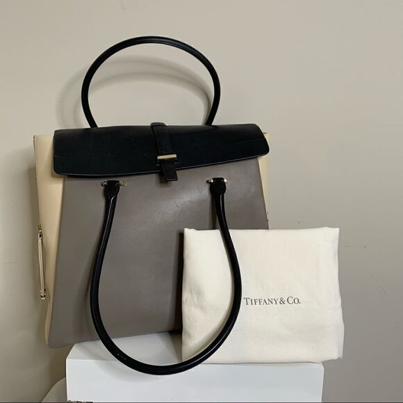 Tiffany & Co. Olivia Colorblock Leather Tote - EUC - Picture 14 of 16